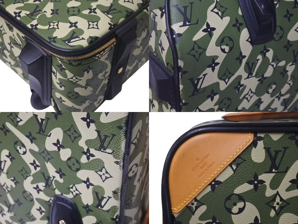 Very Good Condition LOUIS VUITTON Pegus 60 Takashi Murakami Carry Bag 2008 M23333 Monogram Moflage Canvas Used 4a000092