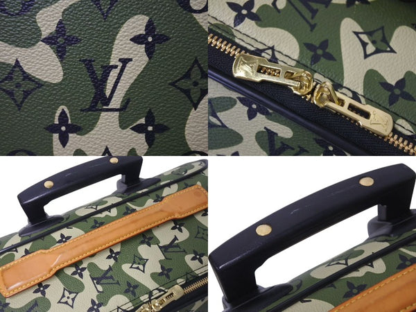 Very Good Condition LOUIS VUITTON Pegus 60 Takashi Murakami Carry Bag 2008 M23333 Monogram Moflage Canvas Used 4a000092
