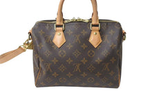 画像をギャラリービューアに読み込む, 極美品 LOUIS VUITTON ルイヴィトン スピーディ バンドリエール25 ハンドバッグ M41113 2WAY ショルダー モノグラム ブラウン 新型 中古4c072977