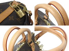 画像をギャラリービューアに読み込む, 極美品 LOUIS VUITTON ルイヴィトン スピーディ バンドリエール25 ハンドバッグ M41113 2WAY ショルダー モノグラム ブラウン 新型 中古4c072977