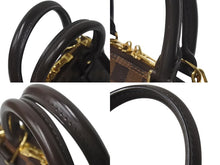 画像をギャラリービューアに読み込む, 極美品 LOUIS VUITTON ルイヴィトン アルマBB 2WAY ハンドバッグ N41221 ダミエ エベヌ ブラウン ショルダー PVC レザー 中古 4c072978