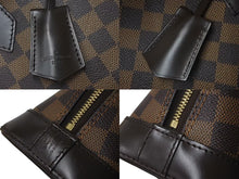 画像をギャラリービューアに読み込む, 極美品 LOUIS VUITTON ルイヴィトン アルマBB 2WAY ハンドバッグ N41221 ダミエ エベヌ ブラウン ショルダー PVC レザー 中古 4c072978
