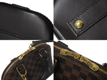 画像をギャラリービューアに読み込む, 極美品 LOUIS VUITTON ルイヴィトン アルマBB 2WAY ハンドバッグ N41221 ダミエ エベヌ ブラウン ショルダー PVC レザー 中古 4c072978