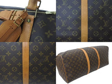 画像をギャラリービューアに読み込む, LOUIS VUITTON ルイヴィトン キーポル60 ボストンバッグ M41422 モノグラム ブラウン PVCコーティングキャンバス ヌメ革 美品 中古 4c072979