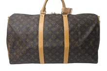 画像をギャラリービューアに読み込む, LOUIS VUITTON ルイヴィトン キーポルバンドリエール50 ボストンバッグ M41416 モノグラムキャンバス ブラウン 美品 中古 4c072980