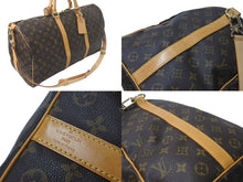 画像をギャラリービューアに読み込む, LOUIS VUITTON ルイヴィトン キーポルバンドリエール50 ボストンバッグ M41416 モノグラムキャンバス ブラウン 美品 中古 4c072980