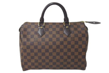 画像をギャラリービューアに読み込む, 極美品 LOUIS VUITTON ルイヴィトン スピーディ30 ハンドバッグ ダミエ N41531 ゴールド金具 ブラウン 中古 4c072991
