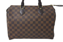 画像をギャラリービューアに読み込む, 極美品 LOUIS VUITTON ルイヴィトン スピーディ30 ハンドバッグ ダミエ N41531 ゴールド金具 ブラウン 中古 4c072991