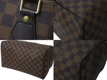 画像をギャラリービューアに読み込む, 極美品 LOUIS VUITTON ルイヴィトン スピーディ30 ハンドバッグ ダミエ N41531 ゴールド金具 ブラウン 中古 4c072991