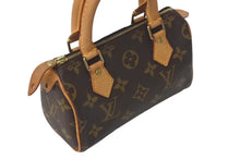 画像をギャラリービューアに読み込む, 極美品 LOUIS VUITTON ルイヴィトン ミニスピーディ ハンドバッグ モノグラム M41534 PVC ブラウン ゴールド金具 中古 4c073005
