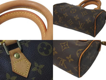 画像をギャラリービューアに読み込む, 極美品 LOUIS VUITTON ルイヴィトン ミニスピーディ ハンドバッグ モノグラム M41534 PVC ブラウン ゴールド金具 中古 4c073005