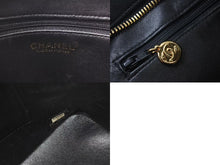 Load image into Gallery viewer, CHANEL シャネル 復刻トート トートバッグ ハンドバッグ 6番台 ココマーク ラムスキン ブラック ゴールド金具 良品 中古 4c073007