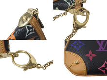 画像をギャラリービューアに読み込む, 極美品 LOUIS VUITTON ルイヴィトン ポーチ M60097 ポシェット ミラMM モノグラムマルチカラー ブラック 中古 4c073013