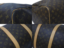 画像をギャラリービューアに読み込む, LOUIS VUITTON ルイヴィトン キーポル55 ボストンバッグ M41424 モノグラム PVCコーティングキャンバス ヌメ革 ブラウン 美品 中古 4c073017