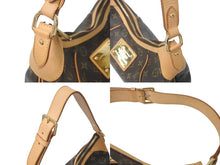 画像をギャラリービューアに読み込む, LOUIS VUITTON ルイ ヴィトン テムズGM ワンショルダーバッグ M56383 ブラウン モノグラムキャンバス 美品 中古 4c073018