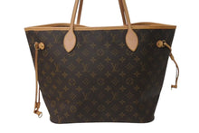 画像をギャラリービューアに読み込む, LOUIS VUITTON ルイヴィトン ネヴァーフルMM トートバッグ M40156 モノグラム ブラウン ゴールド金具 美品 中古 4c073024
