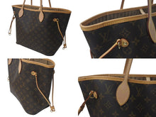 画像をギャラリービューアに読み込む, LOUIS VUITTON ルイヴィトン ネヴァーフルMM トートバッグ M40156 モノグラム ブラウン ゴールド金具 美品 中古 4c073024