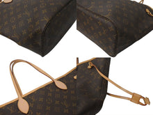 画像をギャラリービューアに読み込む, LOUIS VUITTON ルイヴィトン ネヴァーフルMM トートバッグ M40156 モノグラム ブラウン ゴールド金具 美品 中古 4c073024