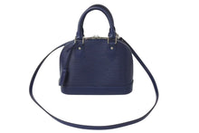画像をギャラリービューアに読み込む, 極美品 LOUIS VUITTON ルイヴィトン アルマBB 2WAYバッグ ハンドバッグ ショルダーバッグ M40862 IC エピレザー ネイビー 中古 4c073025
