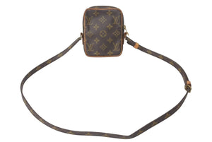 LOUIS VUITTON ルイヴィトン ミニダヌーブ ショルダーバッグ M45268 ブラウン モノグラム PVC レザー 美品 中古 4c073026