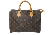 画像をギャラリービューアに読み込む, LOUIS VUITTON ルイヴィトン スピーディ30 ハンドバッグ M41526 モノグラムキャンバス ブラウン 美品 中古 4c073028