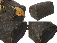 画像をギャラリービューアに読み込む, LOUIS VUITTON ルイヴィトン スピーディ30 ハンドバッグ M41526 モノグラムキャンバス ブラウン 美品 中古 4c073028