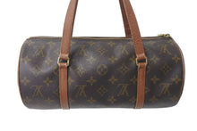 画像をギャラリービューアに読み込む, LOUIS VUITTON ルイヴィトン ハンドバック パピヨン30 GM 筒型 モノグラム M51365 ゴールド金具 ブラウン 美品 中古 4c073032