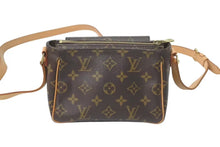 画像をギャラリービューアに読み込む, LOUIS VUITTON ルイヴィトン ショルダーバッグ M51165 ヴィバシテPM ブラウン モノグラム ゴールド金具 美品 中古 4c073034