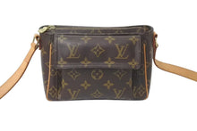 画像をギャラリービューアに読み込む, LOUIS VUITTON ルイヴィトン ショルダーバッグ M51165 ヴィバシテPM ブラウン モノグラム ゴールド金具 美品 中古 4c073034