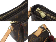 画像をギャラリービューアに読み込む, LOUIS VUITTON ルイヴィトン ショルダーバッグ M51165 ヴィバシテPM ブラウン モノグラム ゴールド金具 美品 中古 4c073034