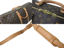 画像をギャラリービューアに読み込む, 極美品 LOUIS VUITTON ルイヴィトン キーポルバンドリエール55 ボストンバッグ M41414 モノグラム PVCコーティングキャンバス ヌメ革 ブラウン 中古 4c073040