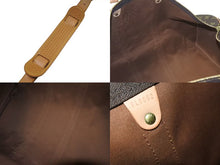 画像をギャラリービューアに読み込む, 極美品 LOUIS VUITTON ルイヴィトン キーポルバンドリエール55 ボストンバッグ M41414 モノグラム PVCコーティングキャンバス ヌメ革 ブラウン 中古 4c073040