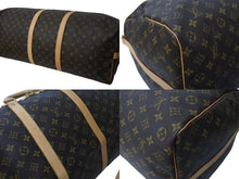 画像をギャラリービューアに読み込む, LOUIS VUITTON ルイヴィトン キーポルバンドリエール60 ボストンバッグ M41412 モノグラム PVC ヌメ革 ブラウン 美品 中古 4c073041