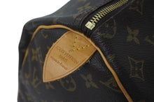 画像をギャラリービューアに読み込む, LOUIS VUITTON ルイヴィトン モノグラム スピーディ35 ハンドバッグ M41524 ブラウン 旧型 ロゴ 美品 中古 4c073043