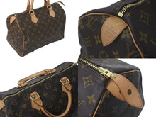 画像をギャラリービューアに読み込む, LOUIS VUITTON ルイヴィトン スピーディ30 ハンドバッグ M41526 モノグラムキャンバス ブラウン ゴールド金具 美品 中古 4c073050