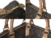 画像をギャラリービューアに読み込む, LOUIS VUITTON ルイヴィトン スピーディ30 ハンドバッグ M41526 モノグラムキャンバス ブラウン ゴールド金具 美品 中古 4c073050