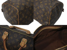 画像をギャラリービューアに読み込む, LOUIS VUITTON ルイヴィトン スピーディ30 ハンドバッグ M41526 モノグラムキャンバス ブラウン ゴールド金具 美品 中古 4c073050