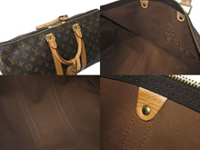 画像をギャラリービューアに読み込む, LOUIS VUITTON ルイヴィトン モノグラム キーポル45 ボストンバッグ M41428 PVCコーティングキャンバス ヌメ革 ブラウン ゴールド金具 美品 中古 4c073051