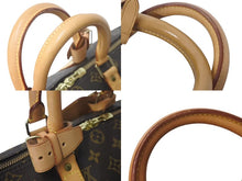 画像をギャラリービューアに読み込む, LOUIS VUITTON ルイヴィトン モノグラム キーポル45 ボストンバッグ M41428 PVCコーティングキャンバス ヌメ革 ブラウン ゴールド金具 美品 中古 4c073051