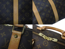 画像をギャラリービューアに読み込む, LOUIS VUITTON ルイヴィトン モノグラム キーポル45 ボストンバッグ M41428 PVCコーティングキャンバス ヌメ革 ブラウン ゴールド金具 美品 中古 4c073051