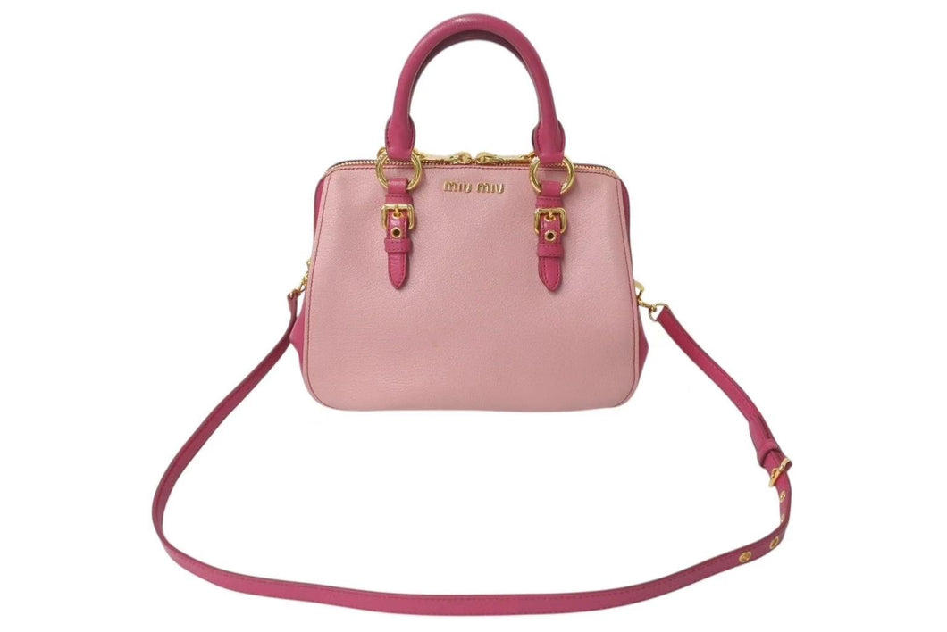 【大人気カラー✨】美品！vintage miumiu ハンドバッグ　ピンク 大人気カラー✨】美品！vintage miumiu ハンドバッグ ピンク MIU MIU