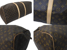 画像をギャラリービューアに読み込む, LOUIS VUITTON ルイヴィトン キーポル60 ボストンバッグ M41422 モノグラム ブラウン PVCコーティングキャンバス ヌメ革 美品 中古 4c073055