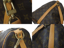 画像をギャラリービューアに読み込む, LOUIS VUITTON ルイヴィトン キーポルバンドリエール60 ボストンバッグ M41412 モノグラム PVC ヌメ革 ブラウン 美品 中古 4c073058
