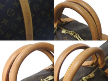 画像をギャラリービューアに読み込む, LOUIS VUITTON ルイヴィトン キーポルバンドリエール60 ボストンバッグ M41412 モノグラム PVC ヌメ革 ブラウン 美品 中古 4c073058