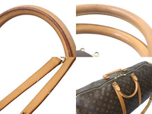 画像をギャラリービューアに読み込む, LOUIS VUITTON ルイヴィトン キーポルバンドリエール60 ボストンバッグ M41412 モノグラム PVC ヌメ革 ブラウン 美品 中古 4c073058