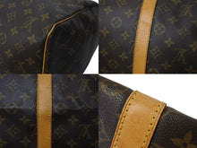 画像をギャラリービューアに読み込む, LOUIS VUITTON ルイヴィトン キーポル55 ボストンバッグ M41424 モノグラム PVCコーティングキャンバス ヌメ革 ブラウン 美品 中古 4c073059