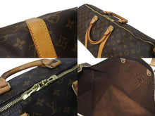 画像をギャラリービューアに読み込む, LOUIS VUITTON ルイヴィトン キーポル55 ボストンバッグ M41424 モノグラム PVCコーティングキャンバス ヌメ革 ブラウン 美品 中古 4c073059