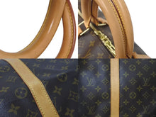 画像をギャラリービューアに読み込む, LOUIS VUITTON ルイヴィトン キーポル55 ボストンバッグ M41424 モノグラム PVCコーティングキャンバス ヌメ革 ブラウン 美品 中古 4c073059