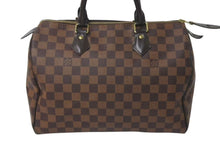 画像をギャラリービューアに読み込む, LOUIS VUITTON ルイヴィトン スピーディ30 ハンドバッグ ダミエ N41531 ゴールド金具 ブラウン 美品 中古 4c073064
