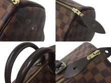画像をギャラリービューアに読み込む, LOUIS VUITTON ルイヴィトン スピーディ30 ハンドバッグ ダミエ N41531 ゴールド金具 ブラウン 美品 中古 4c073064